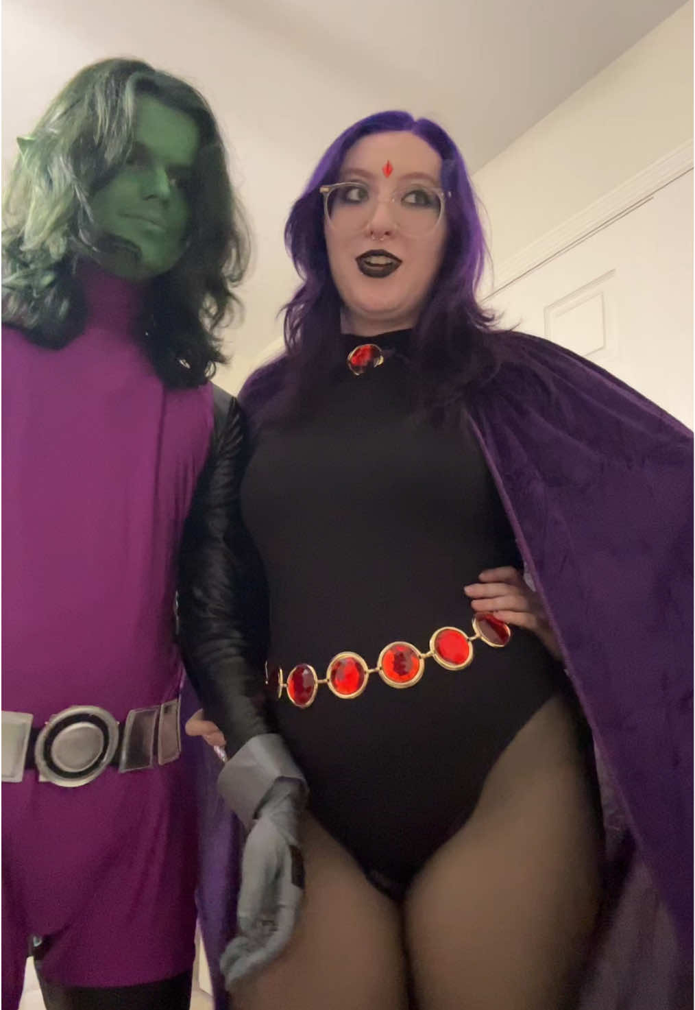 halloween was definitely a blast this year #teentitans #teentitanscosplay #raven #beastboy #ravenandbeastboy 