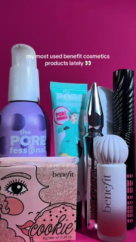 Some products are trends. These are habits. @Benefit Cosmetics stays in rotation for a reason. See any of your favs? 👀  #benefitclubpink #benefitcosmetics #benefitofbrows #benefitfoundation #makeupproducts 