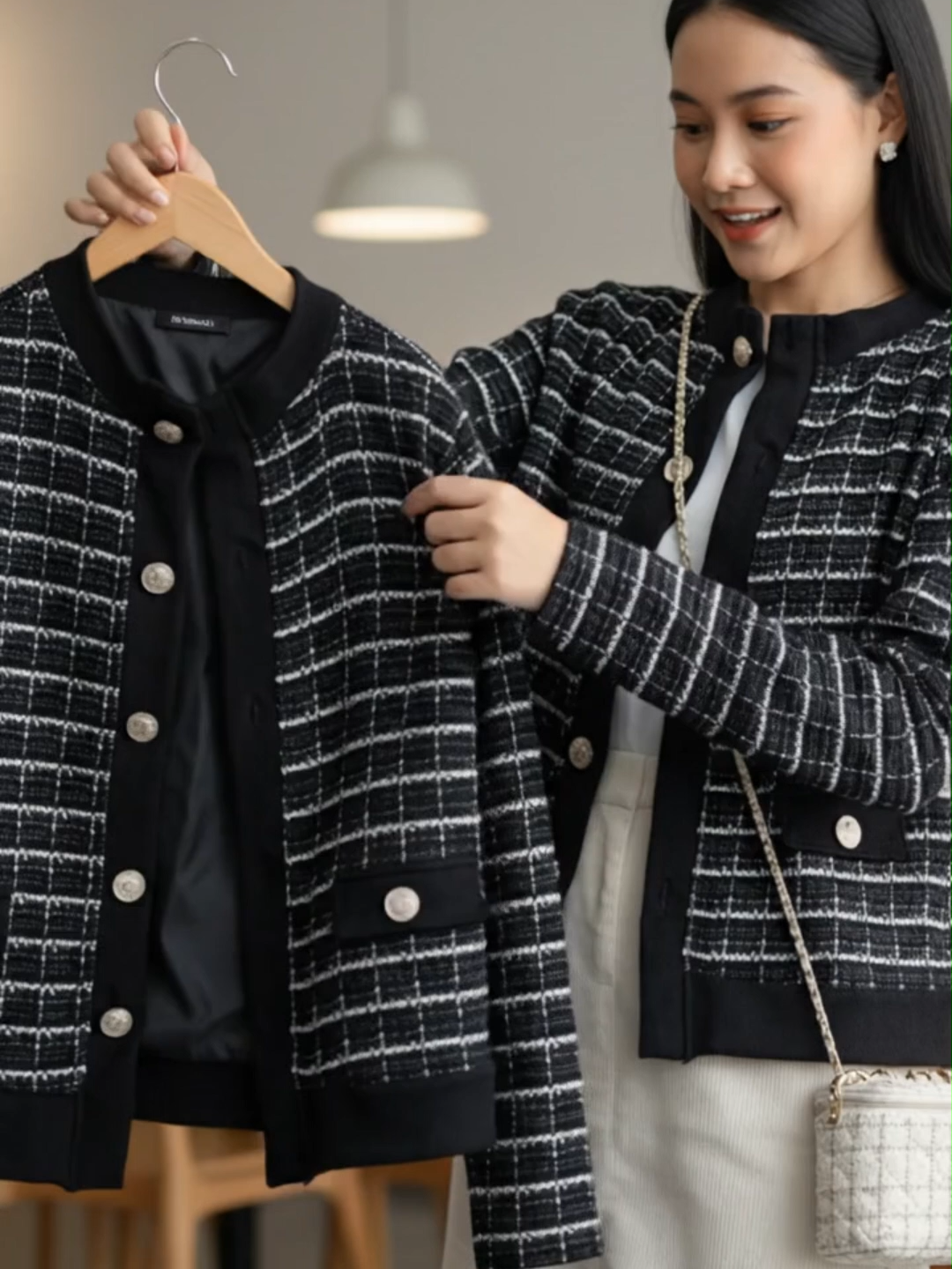 Outer 2in1 yang bikin auto stylish & nyaman seharian? Cuma Becca Outer! Bahannya unik bgt. Wajib punya gak sih ini? #BeccaOuter #OuterWanita #FashionKekinian #OOTD #RacunTikTokShop