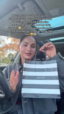 You ever be so excited for a sale that you forget to actually use the discount? @sephora  . . . . #SephoraSale #MakeupHaul #BeautyCommunity #ShopperProblems #relatablemoments 