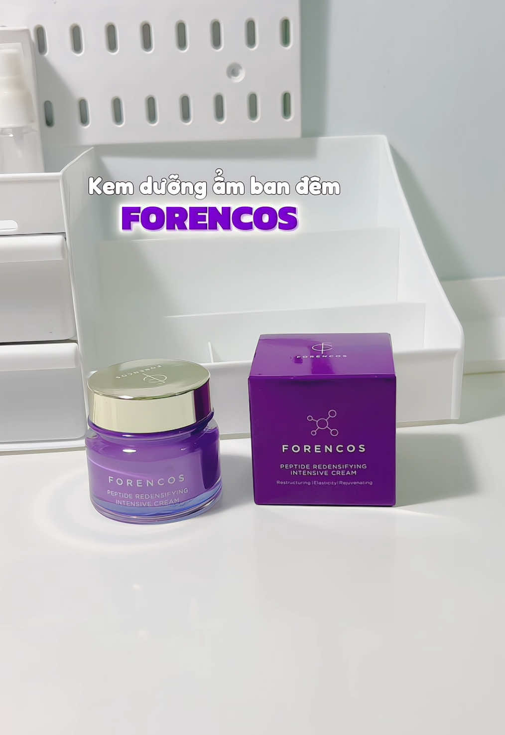 Kem dưỡng ẩm chân ái 💜#forencos #forencosvietnam #kemduongbandem #peptide #skincare @Forencos Official Store 