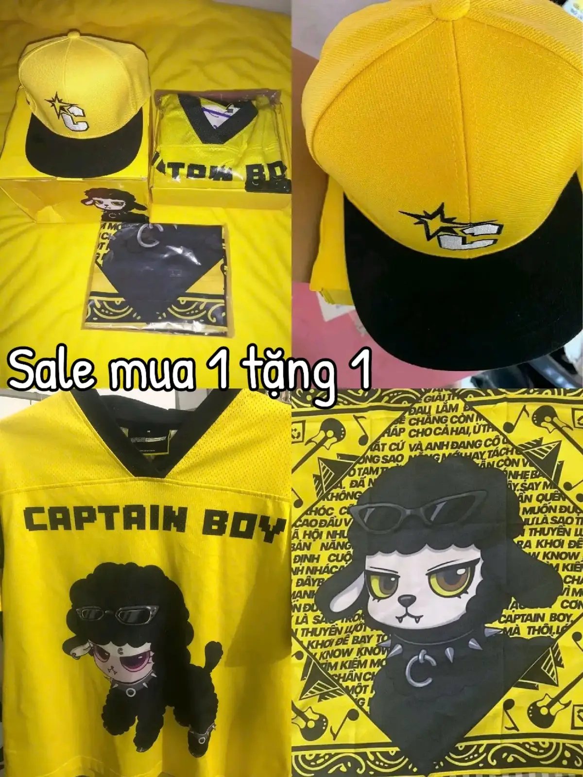 Áo Captain Boy 300k 💛 ✨ Khăn Captain Boy 300k 💛 ✨ Mũ Captain Boy 300k 💛 ✨ Full Set 800k 💛 ✨ Free Ship Mọi Đơn Hàng 💛✨ Tặng Khăn Udd Cho Mọi Đơn Hàng 💛✨ #captainboy #hoangducduy #anhtraisayhi #cuucocanhcuacaptainboy #fyp 