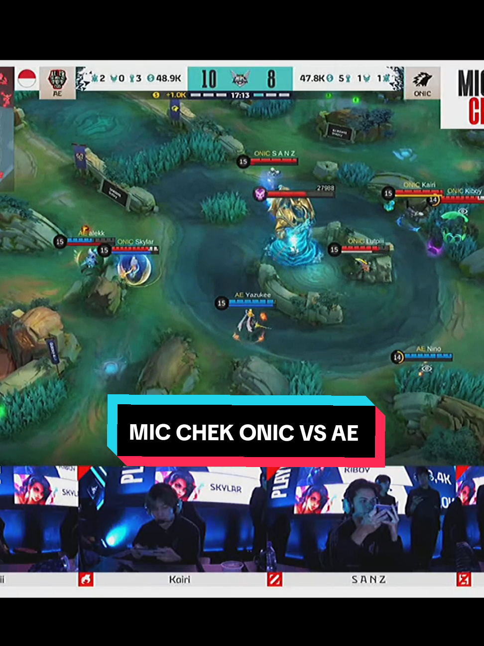 Mic chek ONIC vs  AE #MLBB9TH #MLBB 