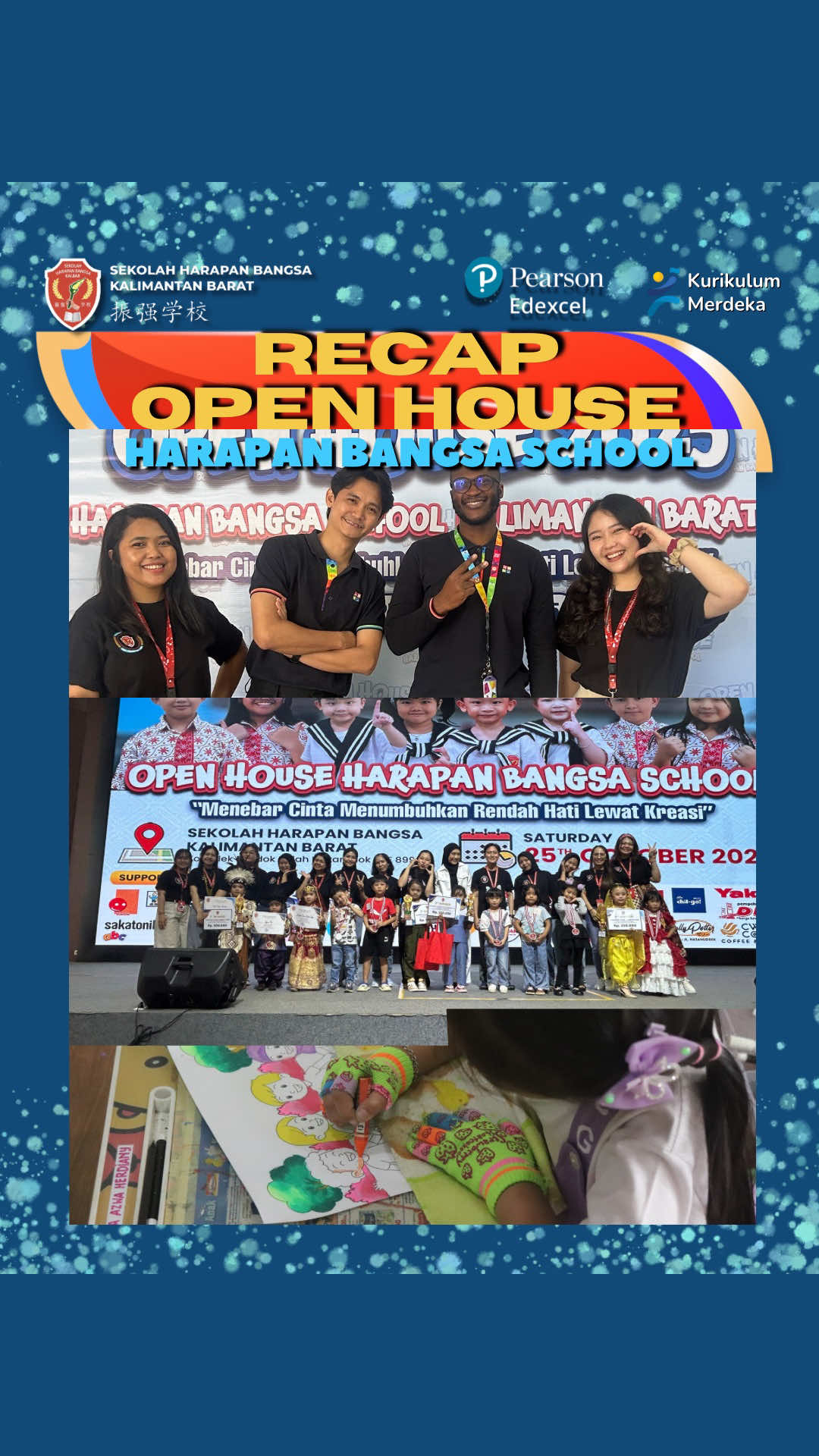 What an amazing day at Harapan Bangsa School’s Open House Event! 🎉 The day was filled with excitement, laughter, and creativity — from the inspiring parenting seminar, colorful coloring competition, dazzling fashion show, to the adorable pet animal exhibition and food bazaar that delighted everyone’s taste buds! 🐾🎨👗🍴 We also witnessed incredible talents through the storytelling and singing competitions, making the event even more memorable. 🎤📖 A heartfelt thank you to all participants, tenants, and sponsors who contributed to the success of this special day — your energy and support made everything possible! 💖 See you at our next event with even more fun, learning, and community spirit! 🌟 . .  #HarapanBangsaSchool #OpenHouse #CommunityEvent #TogetherWeGrow #funlearning 