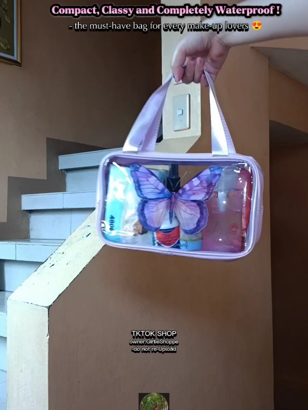 Transparent Cosmetic Make-up Storage Bag! #storagebag  #washbag  #makeupbag  #makeuporganizer 