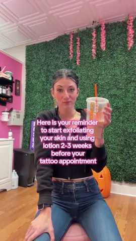 Prepping your skin prior to your tattooappointment is so important 💕✨ #tattooartist #tattootipsandtricks #bostontattooartist #queertattooartist #botanicaltattoo 