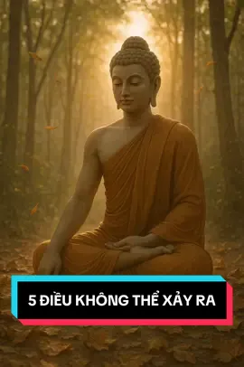 5 điều không thể xảy ra, bạn có đang tin vào điều nào không?#ChanhPhap #kiepnhansinh #loiphatday #TikTokPhatPhap #phatphap 