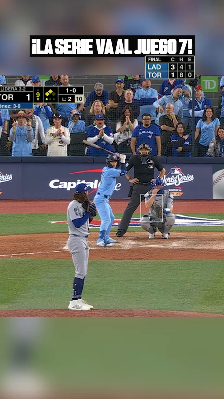 ¡LOS #DODGERS EXTIENDEN LA #SERIEMUNDIAL A UN SÉPTIMO JUEGO! 🔥 ⚾