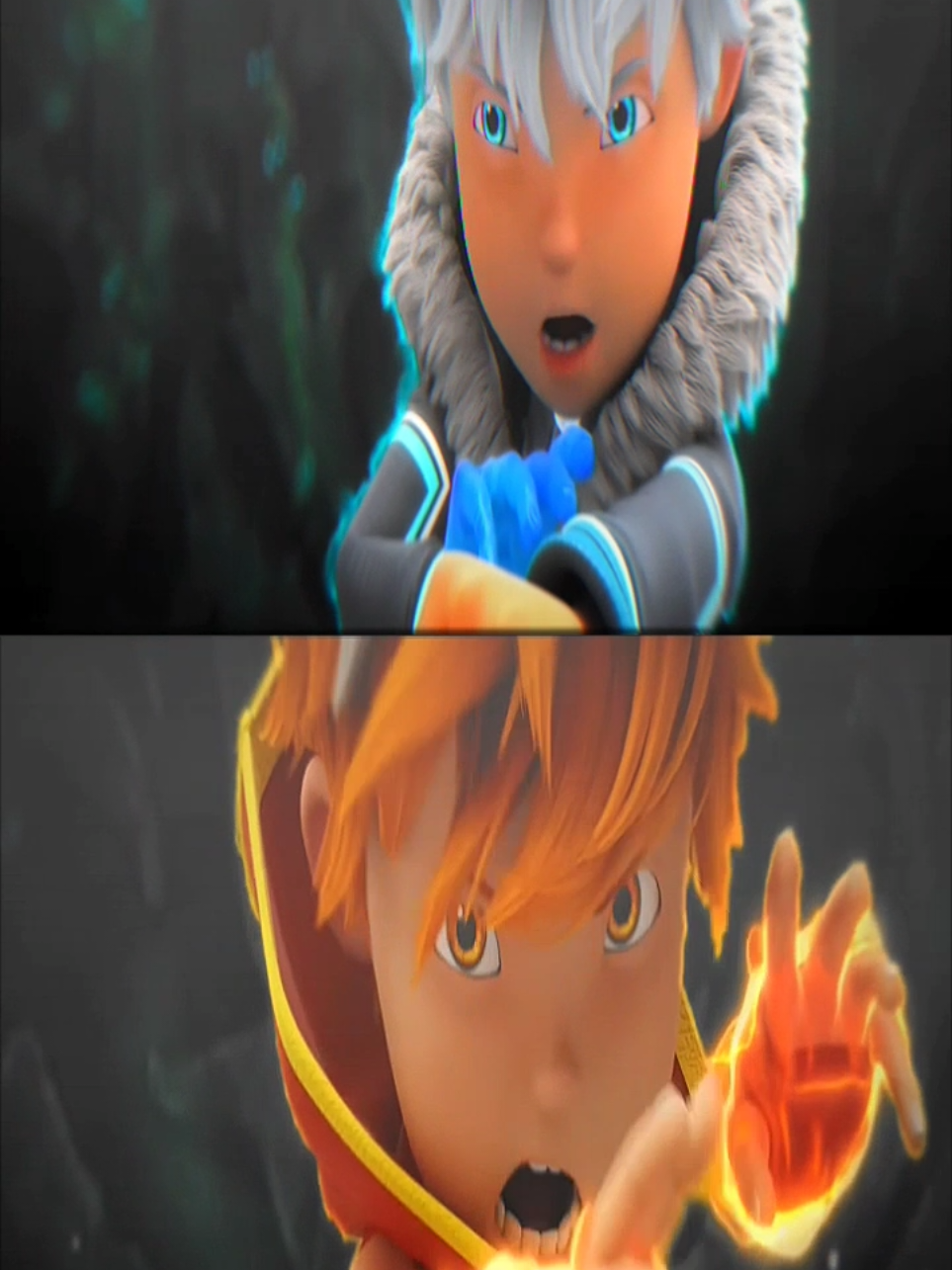 Duo maut dengan pawanyanya 🥶🥵 #boboiboyice#boboiboyblaze#boboiboybaraju#fyp 