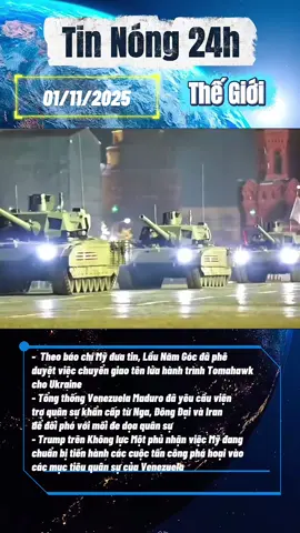 Tin tức nóng quốc tế mới nhất vào trưa ngày 1/11. #tiktoknews #tintuc24h #tinnong24h #tintucquocte #fyp