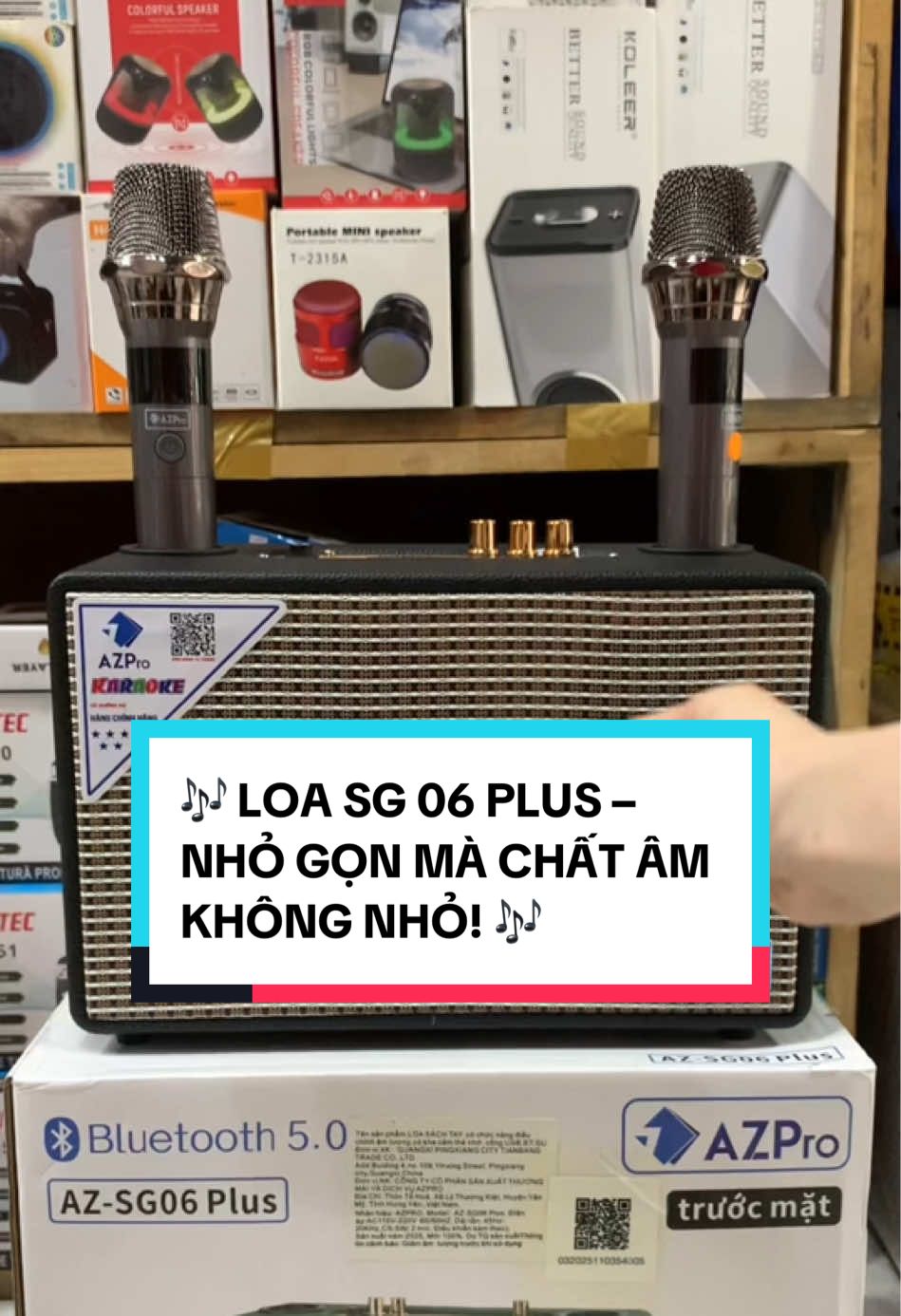 🎶 LOA SG 06 PLUS – NHỎ GỌN MÀ CHẤT ÂM KHÔNG NHỎ! 🎶 Ai nói loa mini là âm thanh yếu? SG 06 Plus sẽ khiến bạn đổi ý ngay từ lần đầu bật nhạc! 🔊 ✨ Điểm cộng nổi bật: • Âm thanh vang, bass chắc – nghe nhạc, xem phim đều đỉnh. • Kích thước nhỏ gọn, dễ mang theo – phù hợp phòng trọ, góc học tập, quán cà phê nhỏ. • Kết nối Bluetooth ổn định, thêm cổng USB, thẻ nhớ tiện lợi. • Dùng pin sạc, tiết kiệm điện – mang ra ngoài vẫn “cháy” hết mình! 💡 SG 06 Plus – nhỏ mà có võ, lựa chọn lý tưởng cho ai muốn một chiếc loa gọn, đẹp, mà vẫn “nghe đã tai”! 🎧  #hunghoa6897 #loakaraoke #karaoke #hatkaraoke #loaazpro #fyp #tiktokmademebuyit 