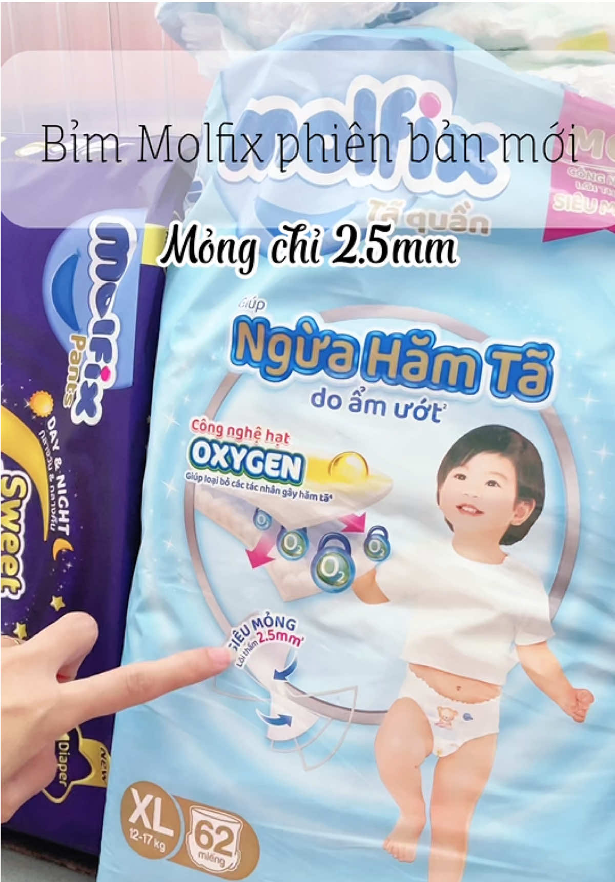 Siêu mỏng bé mặc nhẹ tênh thấm hút tốt k thấm ngược #molfixoxygen #molfixvietnam #bimmolfix #mebimreview #xuhuong  @Trinh Pu Store  @Trinh Pu Store  @Trinh Pu Store 