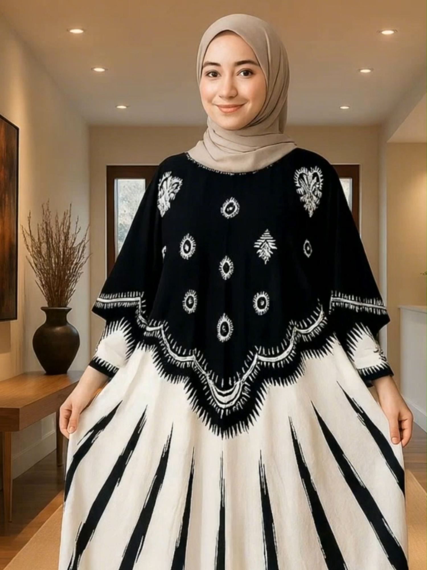 Kaftan Rayon Jumbo Motif Ony #kaftanjumbo #gamis #daster
