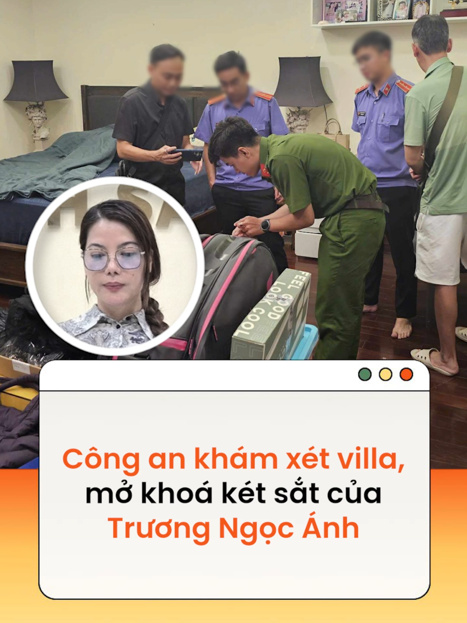 Công an TPHCM phối hợp với Viện kiểm sát cùng các đơn vị liên quan tiến hành khám xét nơi ở của nghệ sĩ, diễn viên Trương Ngọc Ánh tại một căn Villa ở phường An Khánh #news #amm  Theo Đời sống pháp luật