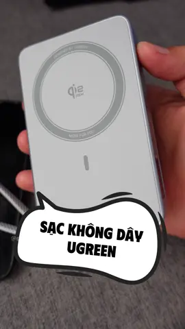 Sạc dự phòng không dây chuẩn Qi2 Ugreen #dinhtuanriviu 