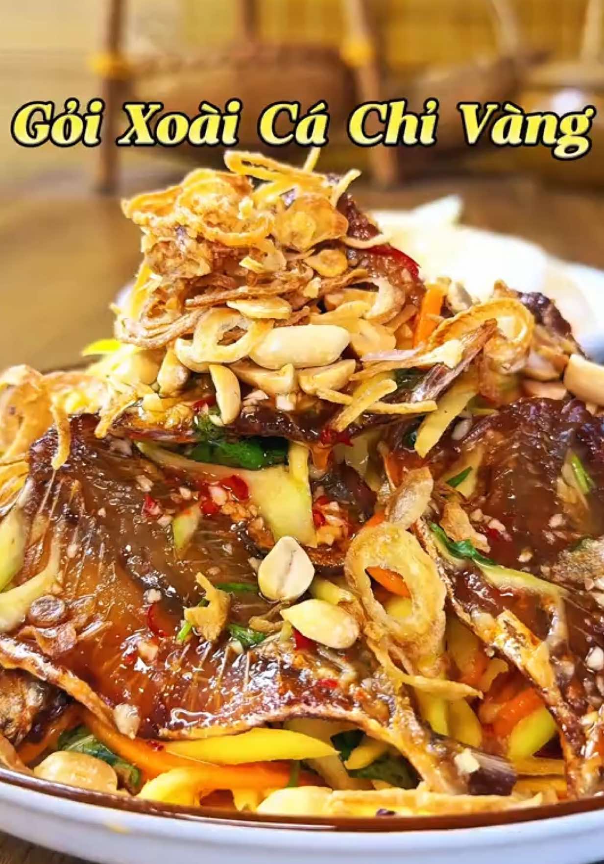 Gỏi xoài khô cá chỉ vàng - chua cay bùng vị giác 🔥   #Gỏixoàicákhôchỉvàng  #gỏi #monngonmoingay #fyp #mónngondễlàm 