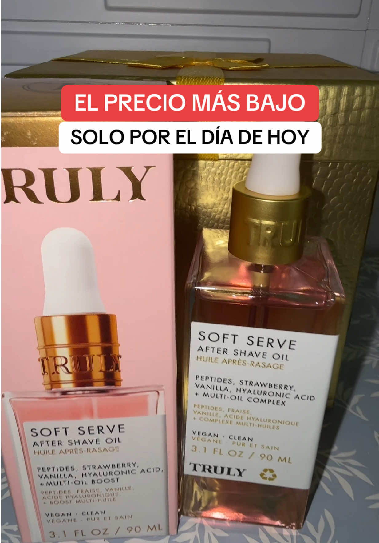 Soft Serve After Shave Oil - Soothes Razor Burn and Redness with Peptides & Hyaluronic Acid - Increases Collagen Production - Prevents Ingrowns and Brightens Uneven Skin Tone for Smoother Legs, Underarms Area - Strawberry Vanilla Scent!! Disclaimer:Resultados pueden variar de persona a persona. ¡Los precios, cupones y envío pueden variar! El precio final depende de sus descuentos disponibles + el equipo de marketing de las marcas. ¡Toca el carrito de naranja para ver la oferta actual! @Truly Beauty #tiktokshopfalldealsforyou #tiktokshopcreatorpicks #tiktokshoprestock #shaveoil #oilyskin