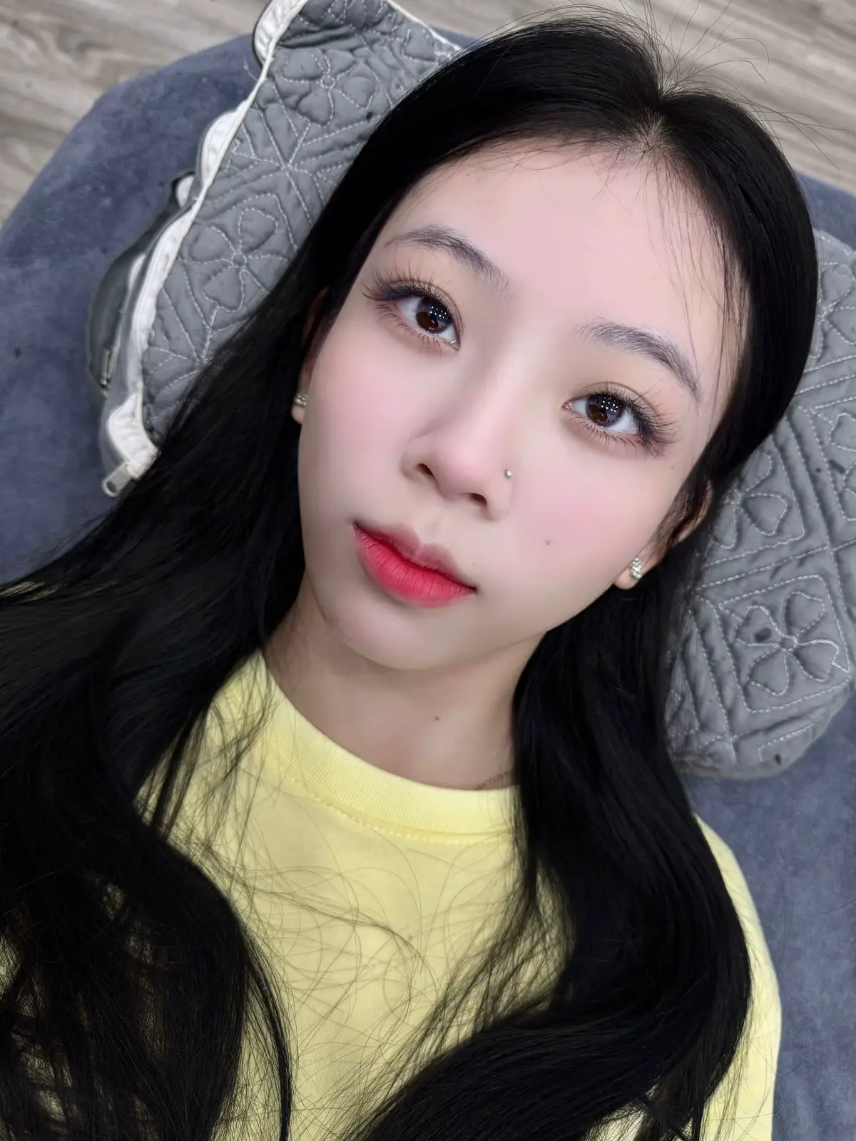 Em cần nối bộ mi nhìn thôi đã thấy bay bổng nhẹ mắt Oki bé mi hoa nhỏ mix đa tầng nhé