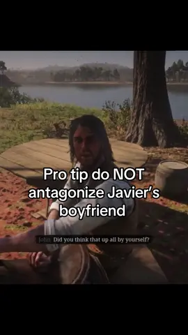 I expected to get sucker punched but by Javier while talking to John? 🤤 (I only antagonized John bc it’s brotherly love and Ms grimshaw since she was mean and I messed with Pearson a bit 😭 I said nice things to Kieran, Charles, Sadie and Javier tho) #fyp #javierescuella #johnmarston #rdr2 #reddeadredemption2 