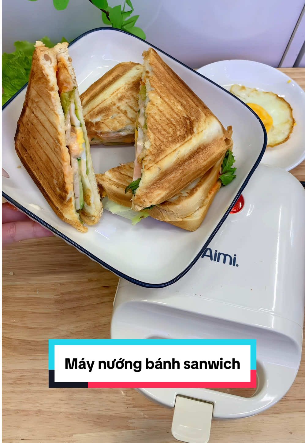 5 phút có ngay bữa sáng cho con đi học, chồng đi làm. Công nhận có cái máy nướng bánh mì sanwich Aimi này nhàn thật sự các chị ạ #maynuongbanhmisandwich #aimi #xuhuongtiktok #taphoanhabi 