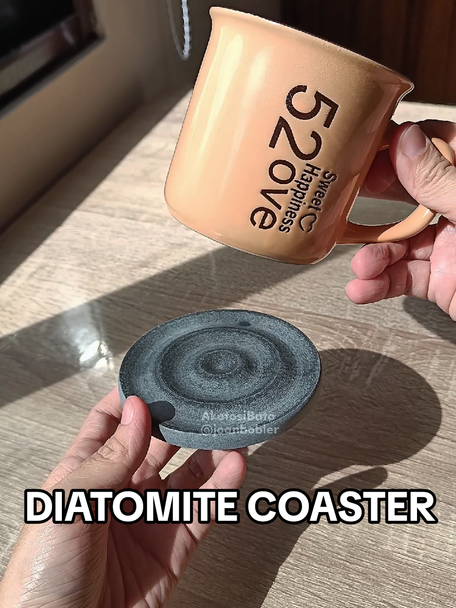 Diatomite Coaster (Coaster) #coaster  #diatomite  #diatomitecoaster 