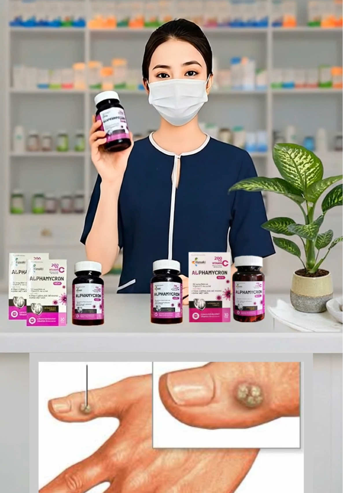 🇨🇭Viên uống dành cho ai bị nhiễm +🦠 HPV +🦠 HSV +🦠SUIMG #khoedepviet #sùimàogà #hpv #hsv #xh 