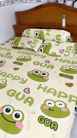 Bộ ga giường thun lạnh hoạ tiết dễ thương #gagiuongthunlanh #loanbinhthuan 