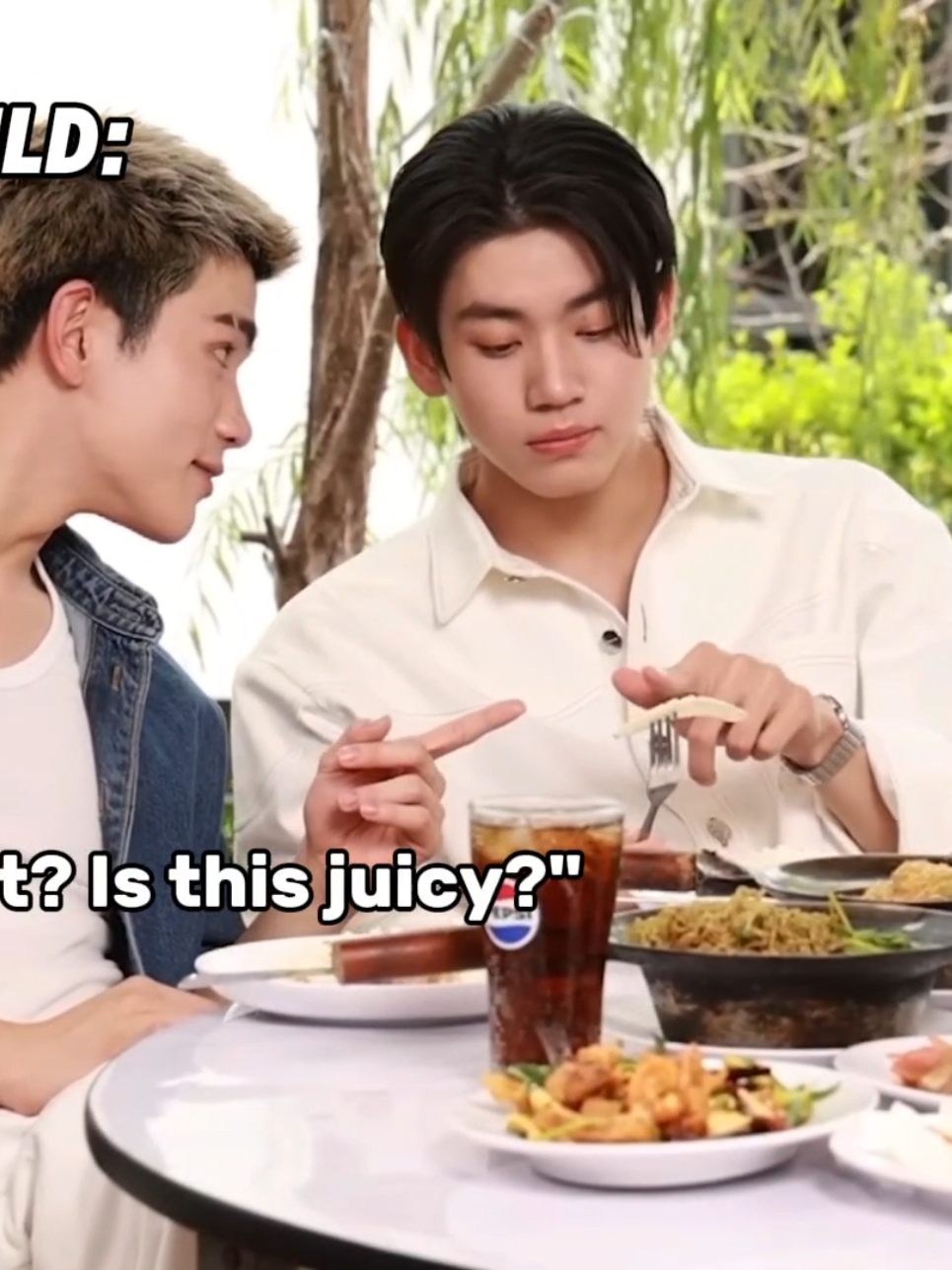 #almondbabybigboy is indeed #AouBoom 's child with 100% DNA😌 #PepsiXGFSS2EP9 #GMMTV 