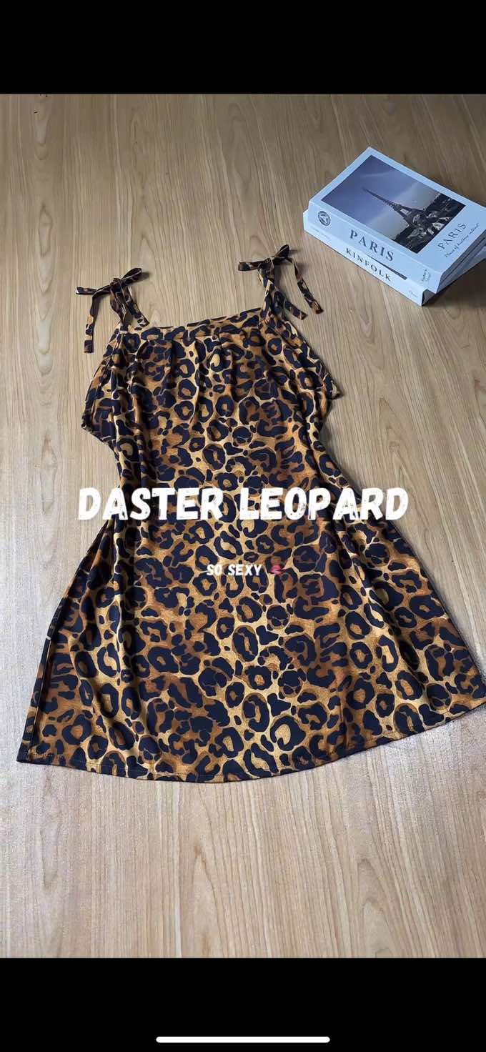 Rekomendasi daster yukensi rayon tali satu motif leopard 🐆