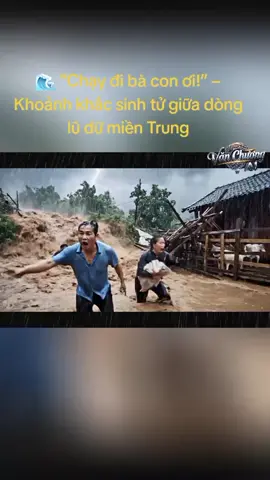 🌧️ Miền Trung oằn mình trong biển nước – Khi con người nhỏ bé giữa thiên nhiên giận dữ #thinhhanh #xuhuong #ai #tiktok 