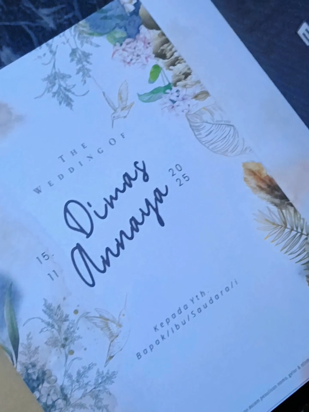 Cetak undangan mulai 1500n aja sudah fullset include plastik+label nama#undangancustom #undanganmurah #nikah2025 #trendingtiktok 