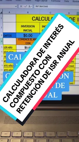 CALCULADORA DE INTERÉS COMPUESTO #EdelChavez #inversiones #isr #finanzas #mexicansinusa🇲🇽 
