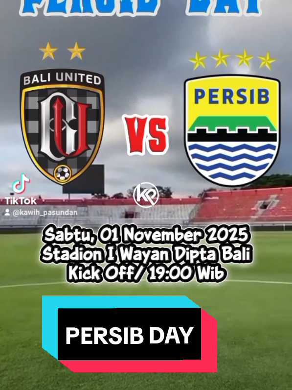Bali United akan menjamu Persib Bandung pada laga pekan ke-11 BRI Super League di Stadion Kapten I Wayan Dipta, Sabtu 1 November 2025, Laga Bali United vs Persib akan dimainkan mulai pukul 19.00 malam WIB, live di Indosiar dan Vidio. . . . . . . . #persibday💙🤘🏻 #persib #kawihpasundan #fyppppppppppppppppppppppp #iwayandiptabali 