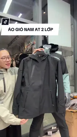 Dms1763 GIÓ 2 LỚP MỀM MỊN NHẸ - Áo Khoác Gió Thể Thao AT chính hãng 