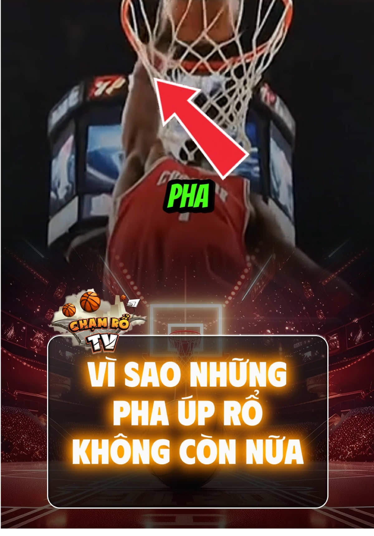 Tại sao Úp rổ làm vỡ bảng kính không còn nữa ? #NBA #bongro #basketball #chamrotv