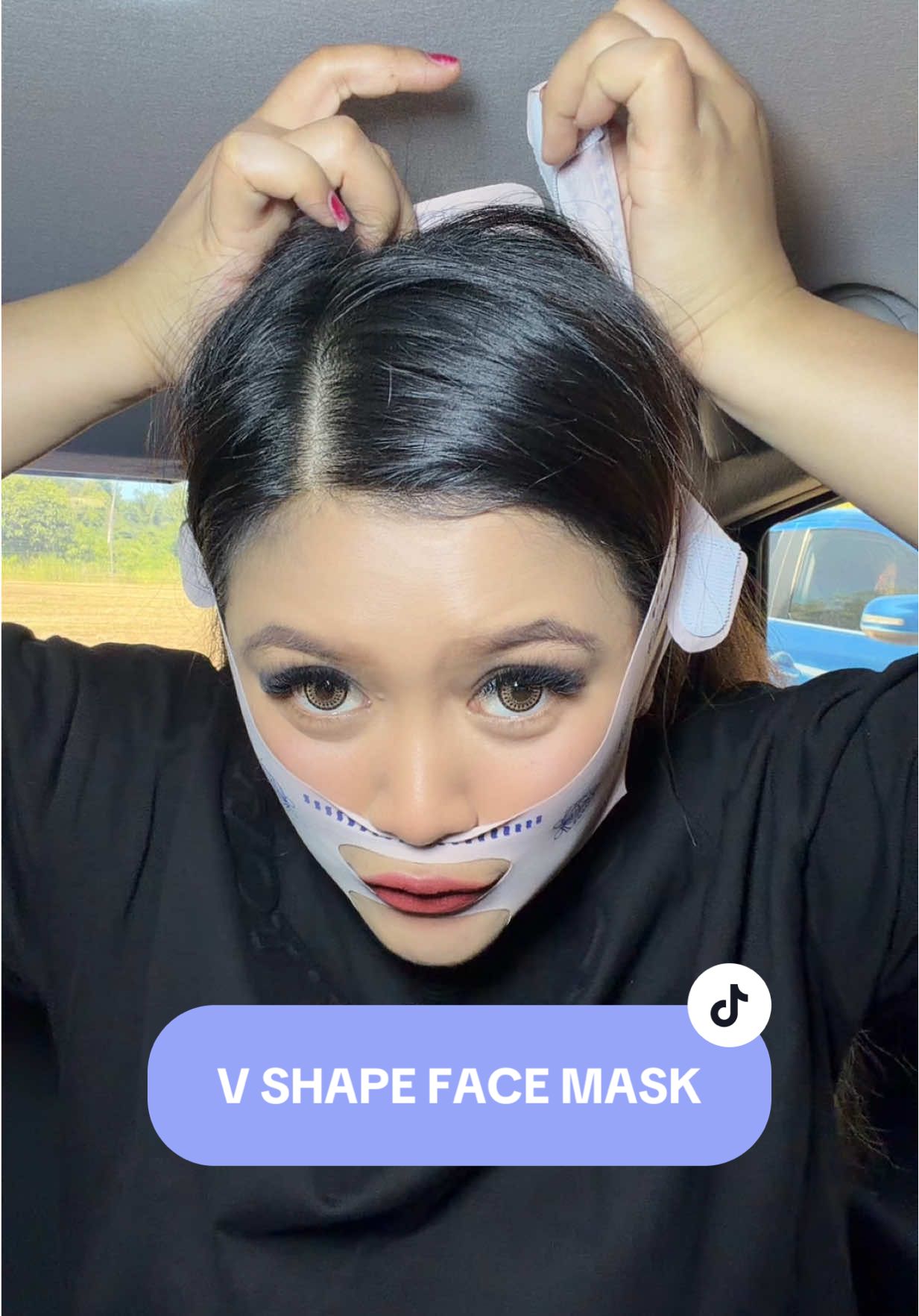 V shape mask. Paling cepat nampak result, pakai time tido 😁 #vshapemask #vshapeface 