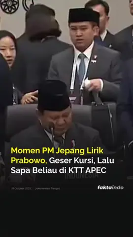 Momen keakraban Presiden Prabowo dan PM Jepang saat KTT APEC di Korea Selatan. #kttapec #presidenri #pmjepang #prabowo #japan
