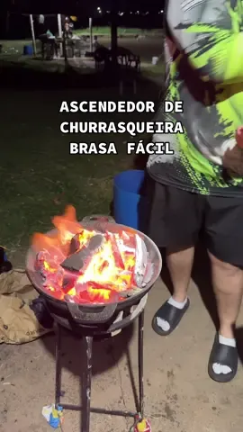 Soprador turbo ascendedor de churrasqueira #churrasco 