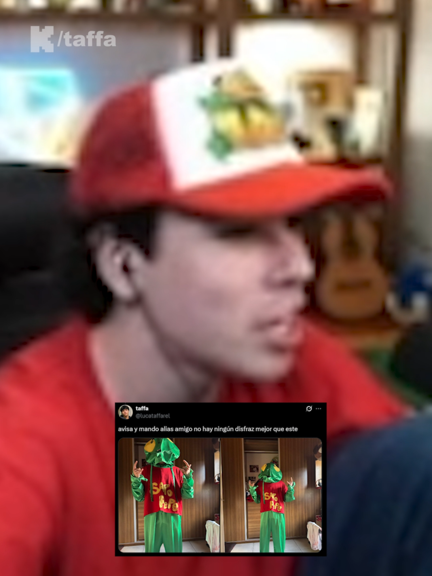 SPREEN reacciona a mi DISFRAZ 🐸 #taffitaa #spreen #disfraz #halloween