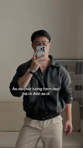 Áo da chất lượng form đẹp mà rẻ điên ae ơi