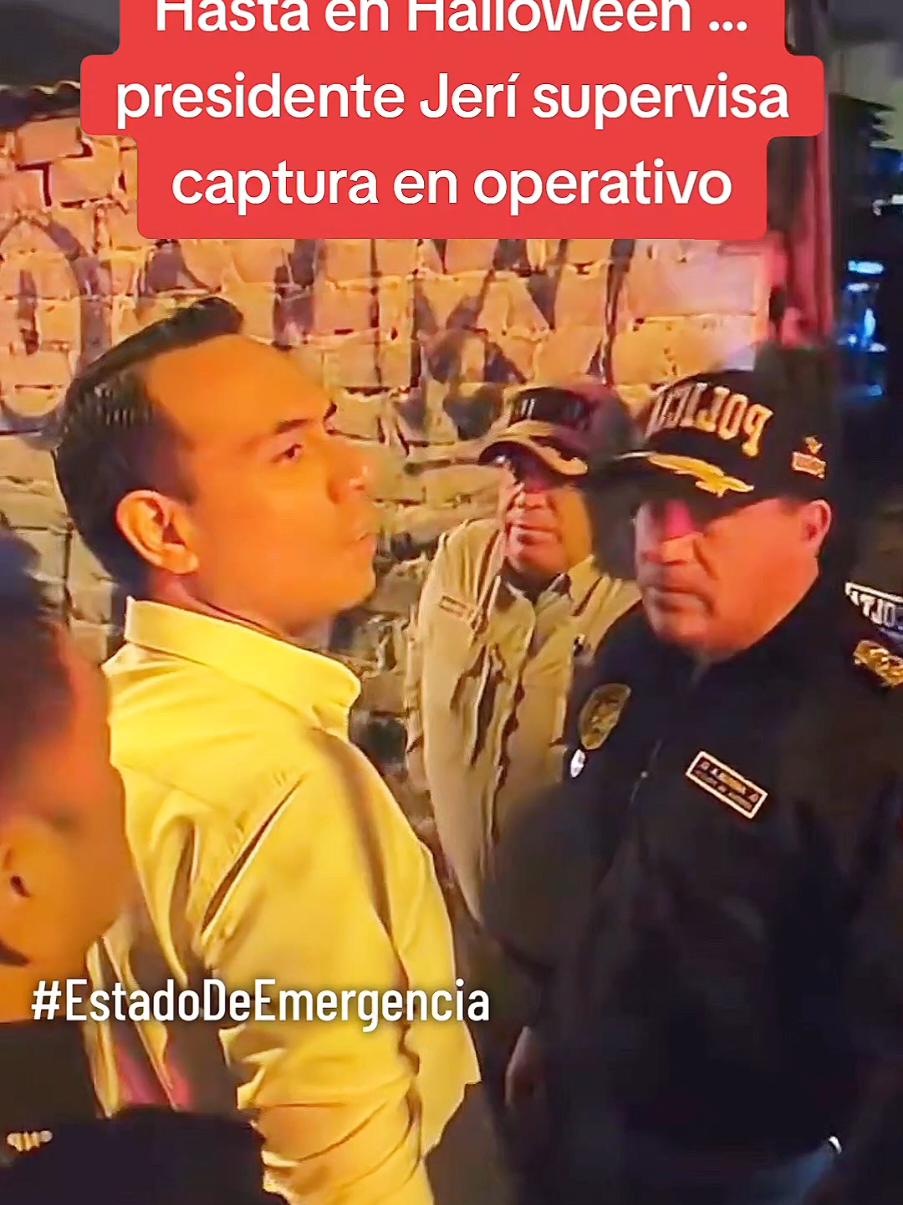 El presidente José Jerí Oré continúa supervisando los operativos policiales de desmantelamiento de bandas criminales. #EstadoDeEmergencia #presidenteJeri #JoseJeri #Peru 