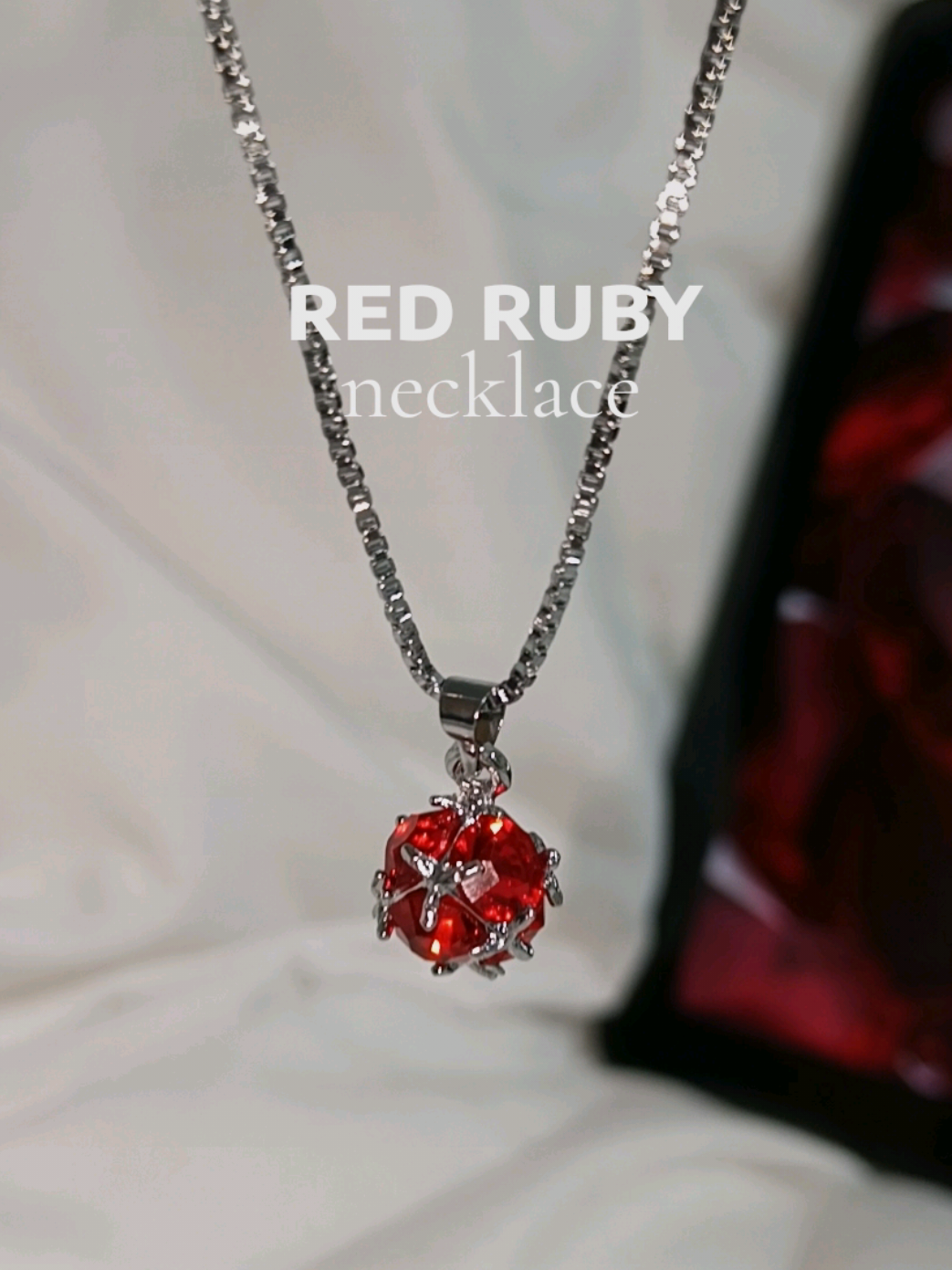 cewe/cowo bisa pakai❤‍🔥 #kalungaesthetic #redruby #fyp #fashion #aksesoris 