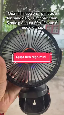 Quạt Tích Điện Kẹp LOẠI TO #xuhuong #quạtmini #quạttíchđiện #pintrau 