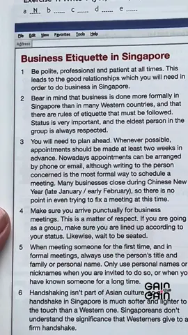 စီးပွါးရေးကျင့်ဝတ် #ထိုင်းရောက်ရွှေမြန်မာ #အဂ်လိပ်စာလေ့လာကြမယ်😊 #ထိုင်းရောက်ရွှေမြန်မာ🇲🇲🇲🇲🇲🇲 #englishspeaking #gainwitheain #businessetiquette 