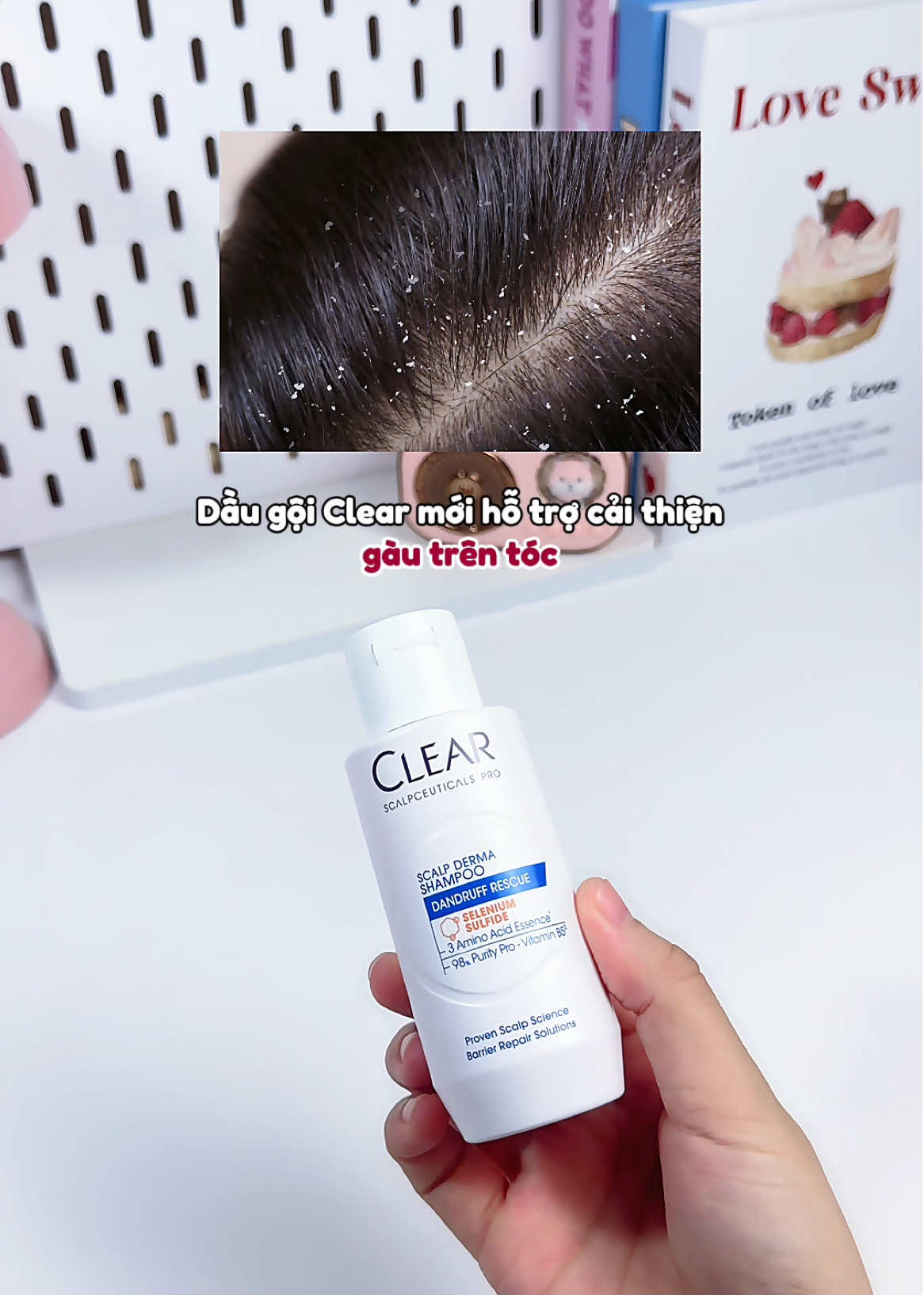 Dầu gội Clear mới hỗ trợ sạch gàu, dưỡng ẩm cho tóc #sachgau #hoptaccungunilever #clearscalpceuticals #daugoi #clear 