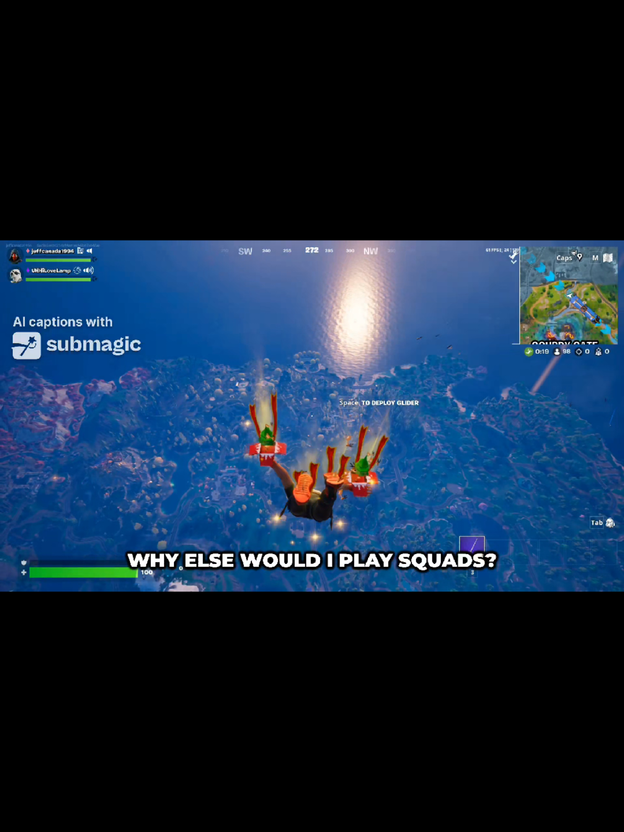 Not a huge fan of Fortnite these days but I love Interactions like this 🤣 🤣 Hope the guy had a fun game of solo squads 🫡  #fyp #fortnite #funny 