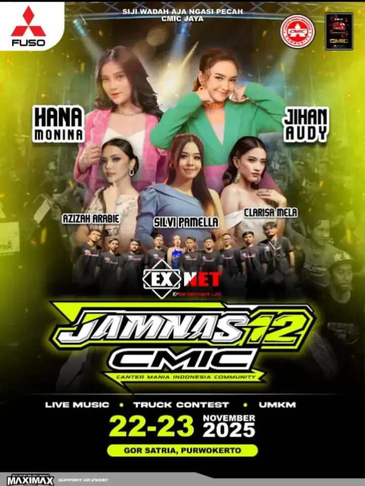 Order kaosnya ada di keranjang kuning akun saya , hadiri dan ramaikan acaranya #cmic_cantermaniaindonesiacomunity #jamnas12cmic #jamnascmic #jamnas12cmicbanyumas 