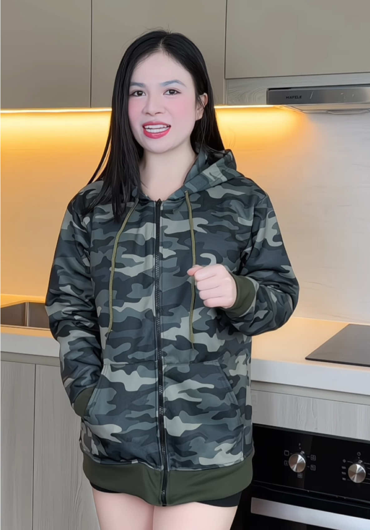 Áo Rằn Ri Nam Nữ Có Mũ Trùm