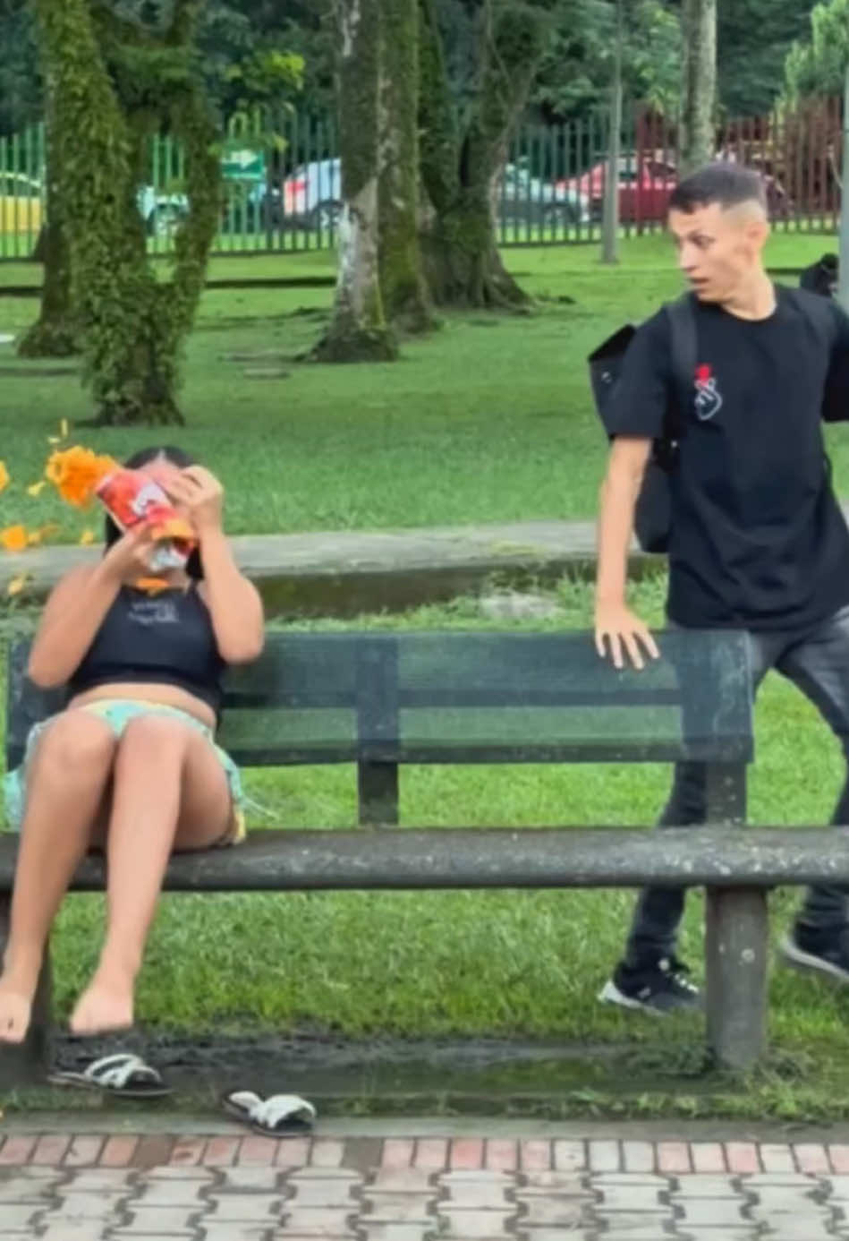 Sit down, relax, and... get electrocuted!? 💥Watch the full video in the link!#DailyPrank #TikTokLaughs #ShockPrank #FunnyMoments