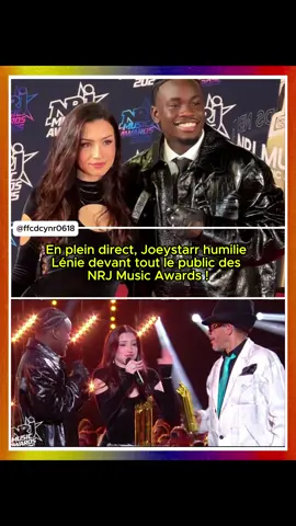 En plein direct, Joeystarr humilie Lénie devant tout le public des NRJ Music Awards !#Lénie#Joeystarr#Jungeli#StarAcademy